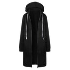 Beverly | Women's Longline Zip-Up Hoodie – Relaxed Hooded Layer with Front Pockets
