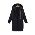 Beverly | Women's Longline Zip-Up Hoodie – Relaxed Hooded Layer with Front Pockets