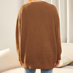 Rose | Women's Oversized Knit Cardigan – Soft Button-Front Layer for Office and Relaxed Days