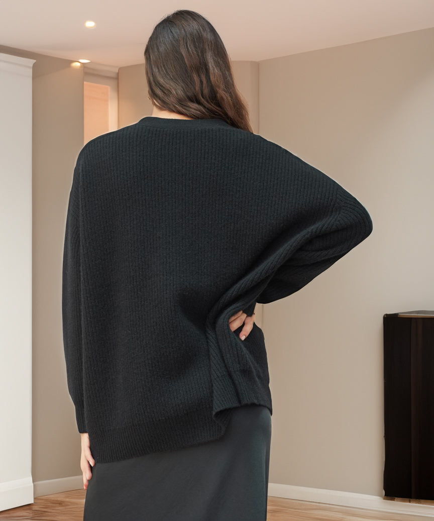 Rose | Women's Oversized Knit Cardigan – Soft Button-Front Layer for Office and Relaxed Days