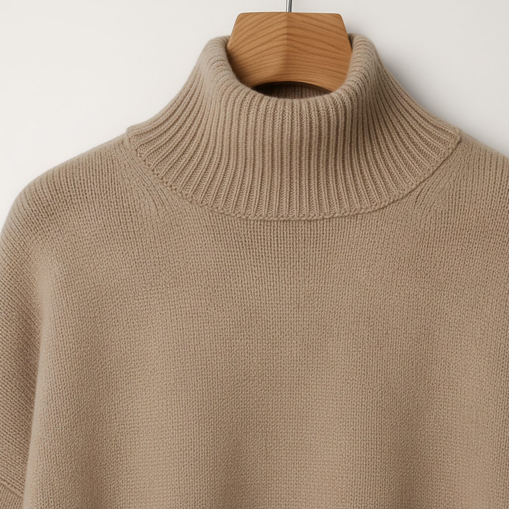 Priscilla | Women's Oversized Turtleneck Sweater with Dropped Shoulders