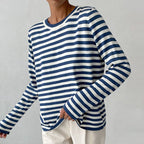 Una | Women's Relaxed Crew Neck Sweater – Casual Long-Sleeve Layer for Spring and Autumn