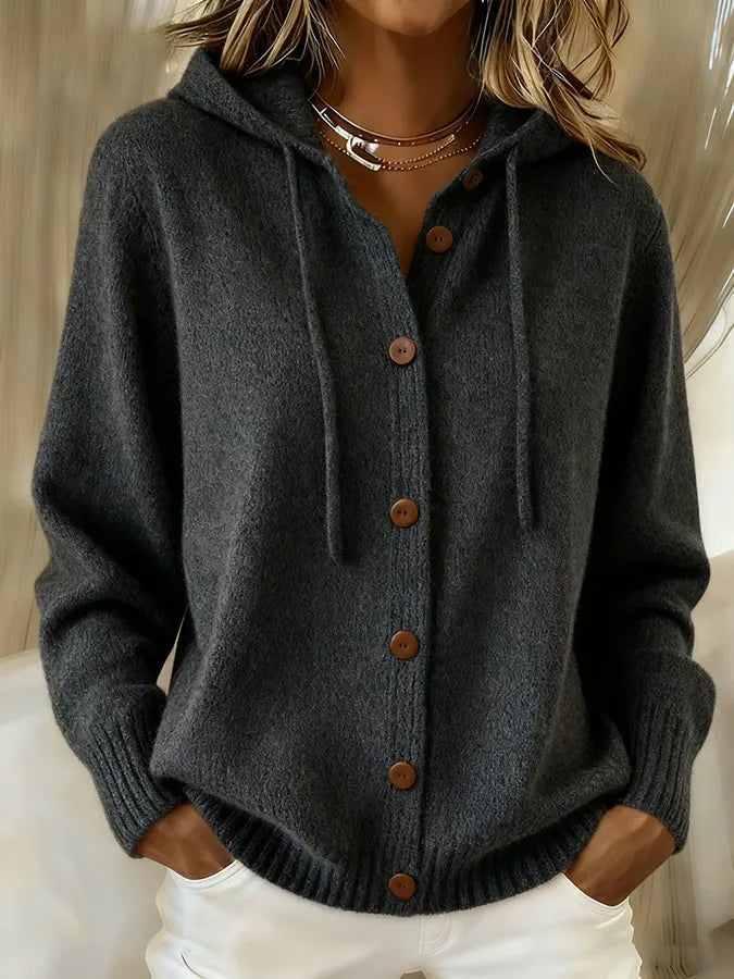 Brenda | Button Cardigan Hoodie