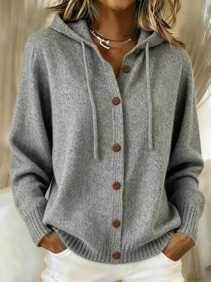Brenda | Button Cardigan Hoodie