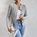 Miranda | Women's Cable Knit Cardigan – Warm Button-Front Layer for Autumn and Winter