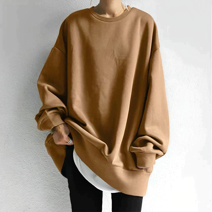 Hattie | Women's Plus Size Oversized Knit Jumper – Soft Comfortable Elegant Relaxed Fit Sweater