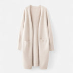 Kelly | Women's Open-Front Cardigan – Timeless Long Silhouette