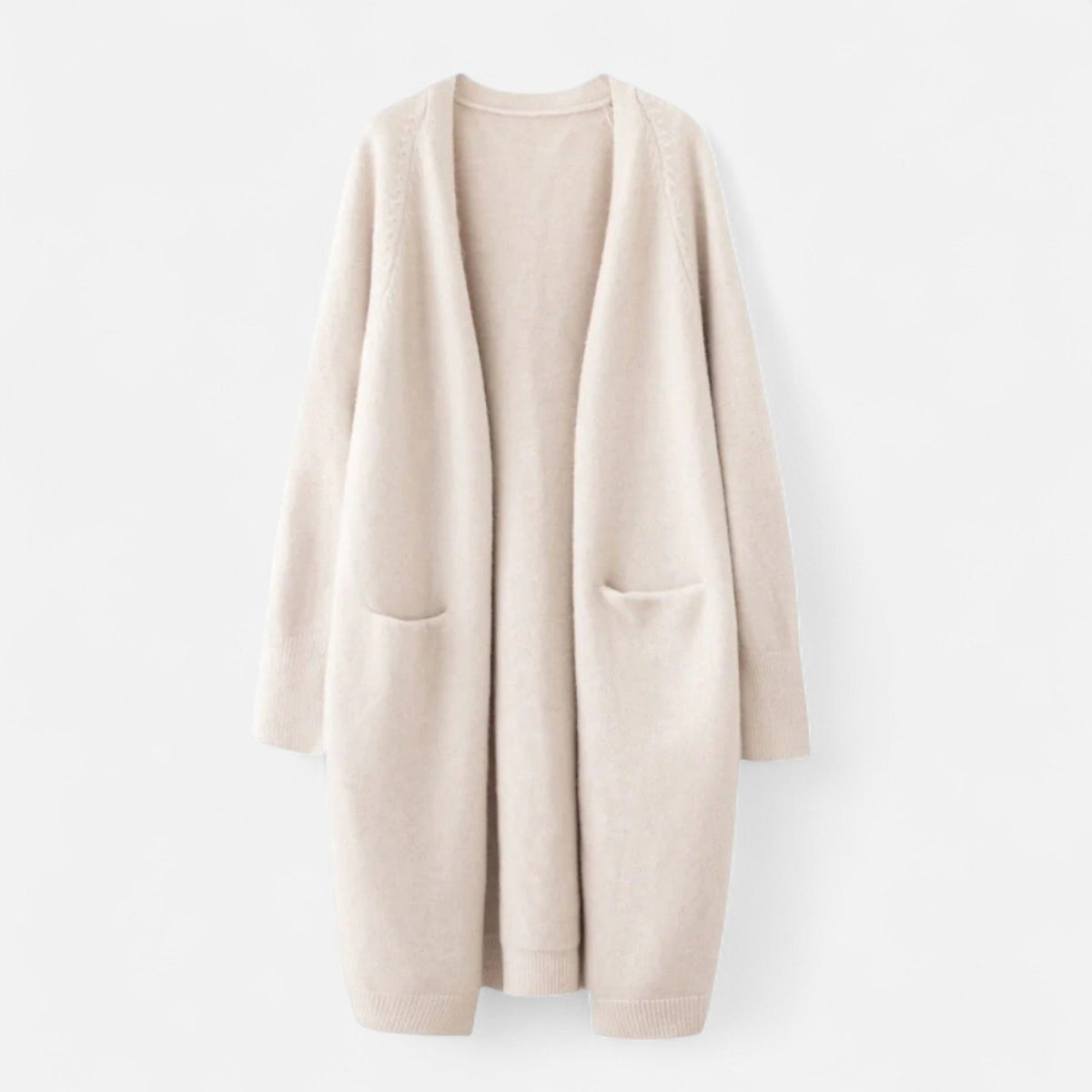 Kelly | Women's Open-Front Cardigan – Timeless Long Silhouette
