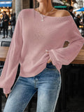 Ada | Women's Waffle-Texture Off-Shoulder Top – Relaxed Batwing Layer for Casual Styling