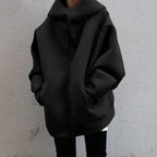 Aurora | Women's Oversized Zip-Up Hoodie – Roomy Hooded Jacket for Casual Cold-Weather Layering