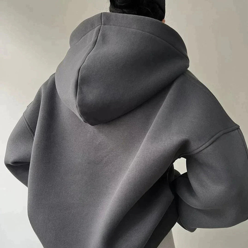 Kate | Women's Oversized Hooded Sweatshirt – Relaxed Drop-Shoulder Pullover for Everyday Comfort