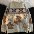 Madeline | Women's Teddy Bear Cable Knit Sweater – Cozy Novelty Layer for Winter Days