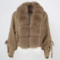 Elizabeth | Women's Fur-Trimmed Knitted Cardigan – Warm Statement Layer for Smart Casual Winter Wear
