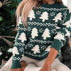 Yvonne | Women's Festive Christmas Knit Sweater – Cozy Statement Jumper for Holiday Celebrations