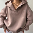 Kate | Women's Oversized Hooded Sweatshirt – Relaxed Drop-Shoulder Pullover for Everyday Comfort