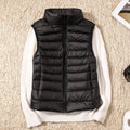 Paula | Women's Lightweight Puffer Vest – Quilted Sleeveless Winter Layer with High Stand Collar