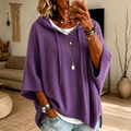 Charlotte | Purple Poncho Sweater