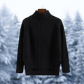Celeste | Women's Ribbed High-Neck Knit Sweater – Relaxed Textured Winter Layer for Everyday Comfort