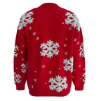 Aurora | Women's Festive Snowflake Sweater – Sparkling Relaxed Knit for Winter Celebrations
