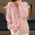 Madeline | Women's Button-Front Cable Knit Cardigan – Soft Layer for Cool-Weather Everyday Wear