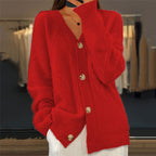 Madeline | Women's Button-Front Cable Knit Cardigan – Soft Layer for Cool-Weather Everyday Wear