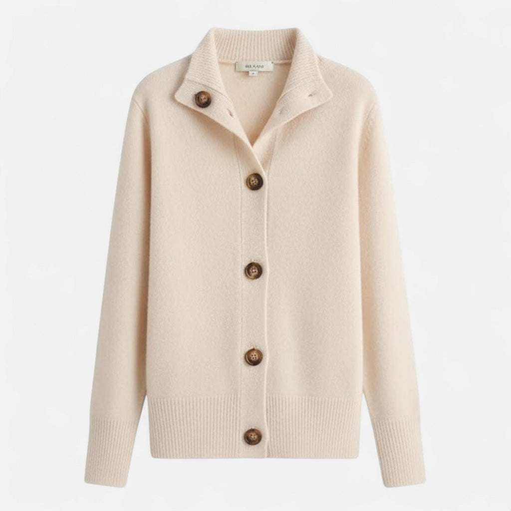 Jacqueline | Women's Knit Stand-Collar Short Coat