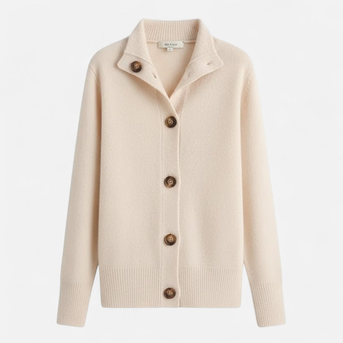 Jacqueline | Women's Knit Stand-Collar Short Coat