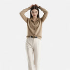 Jacqueline | Women's Knit Stand-Collar Short Coat