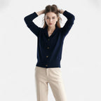 Jacqueline | Women's Knit Stand-Collar Short Coat
