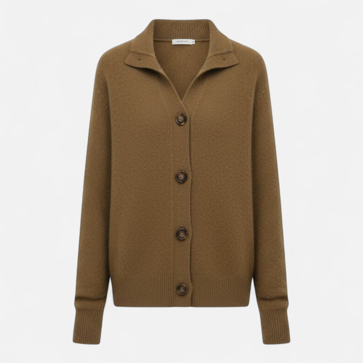 Jacqueline | Women's Knit Stand-Collar Short Coat