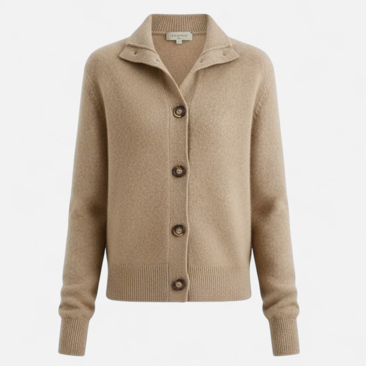 Jacqueline | Women's Knit Stand-Collar Short Coat
