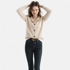 Jacqueline | Women's Knit Stand-Collar Short Coat