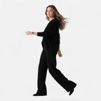 Jean | Women's Loose V-Neck Buttoned Knit Cardigan