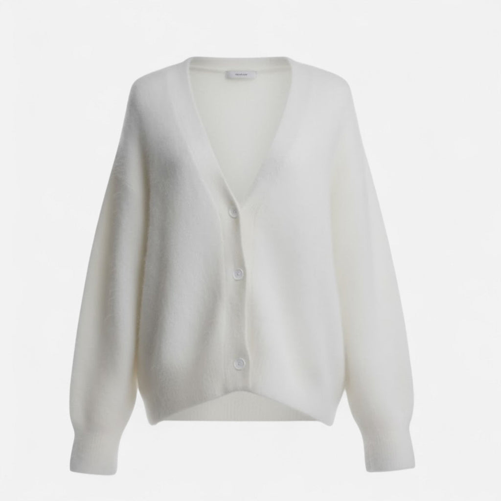 Jean | Women's Loose V-Neck Buttoned Knit Cardigan