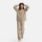 Jean | Women's Loose V-Neck Buttoned Knit Cardigan