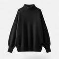 Christine | Women's Plus-Size Mock-Neck Sweater – Loose Knit Sweater