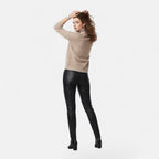 Delia | Women's Wool-Blend Turtleneck Sweater – Oversized Thick Knit