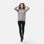 Delia | Women's Wool-Blend Turtleneck Sweater – Oversized Thick Knit