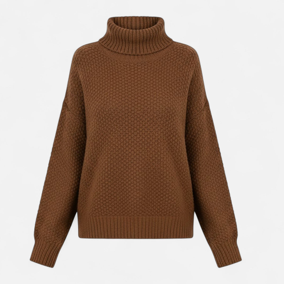 Helen | Women's Wool-Blend Turtleneck Sweater – Classic Knit