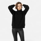 Helen | Women's Wool-Blend Turtleneck Sweater – Classic Knit