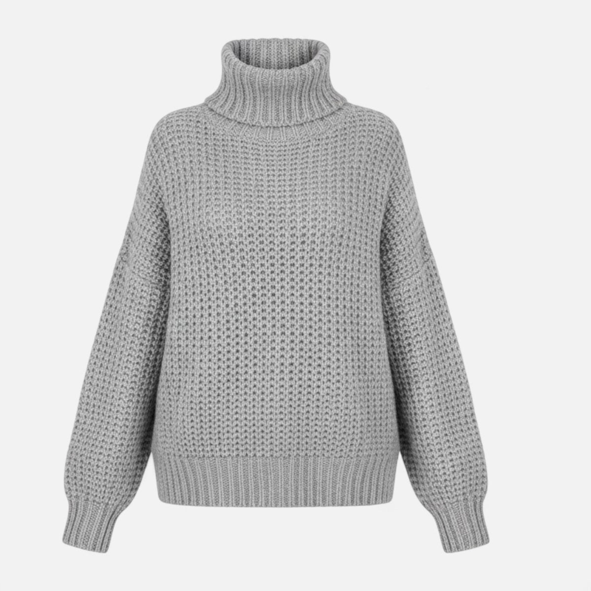 Helen | Women's Wool-Blend Turtleneck Sweater – Classic Knit