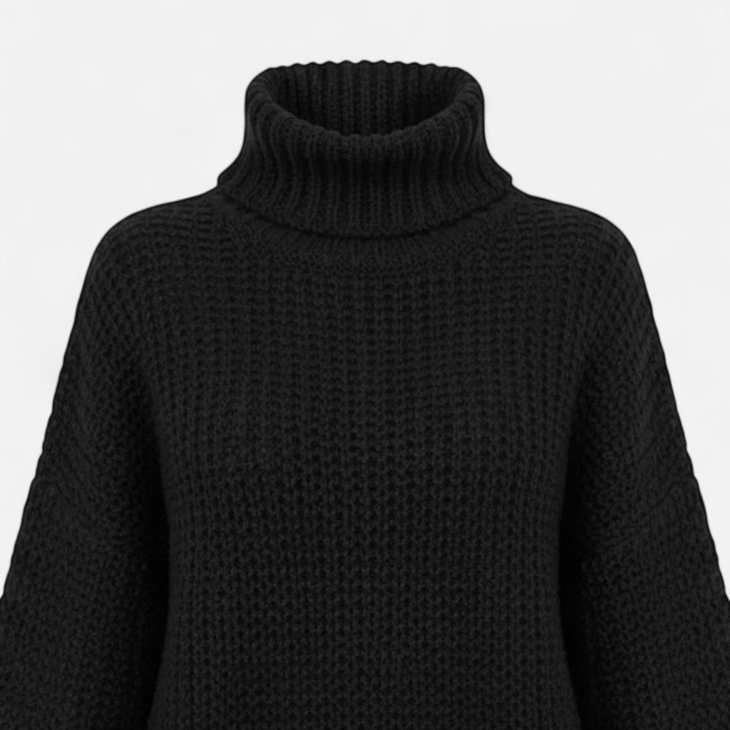 Helen | Women's Wool-Blend Turtleneck Sweater – Classic Knit