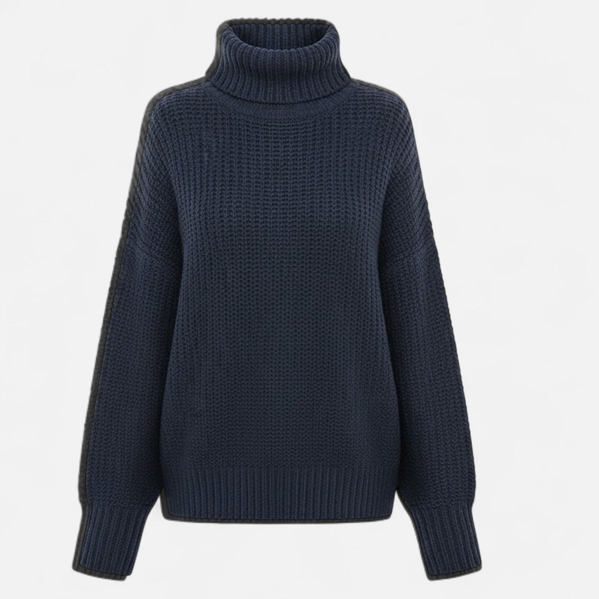 Helen | Women's Wool-Blend Turtleneck Sweater – Classic Knit
