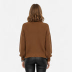 Helen | Women's Wool-Blend Turtleneck Sweater – Classic Knit
