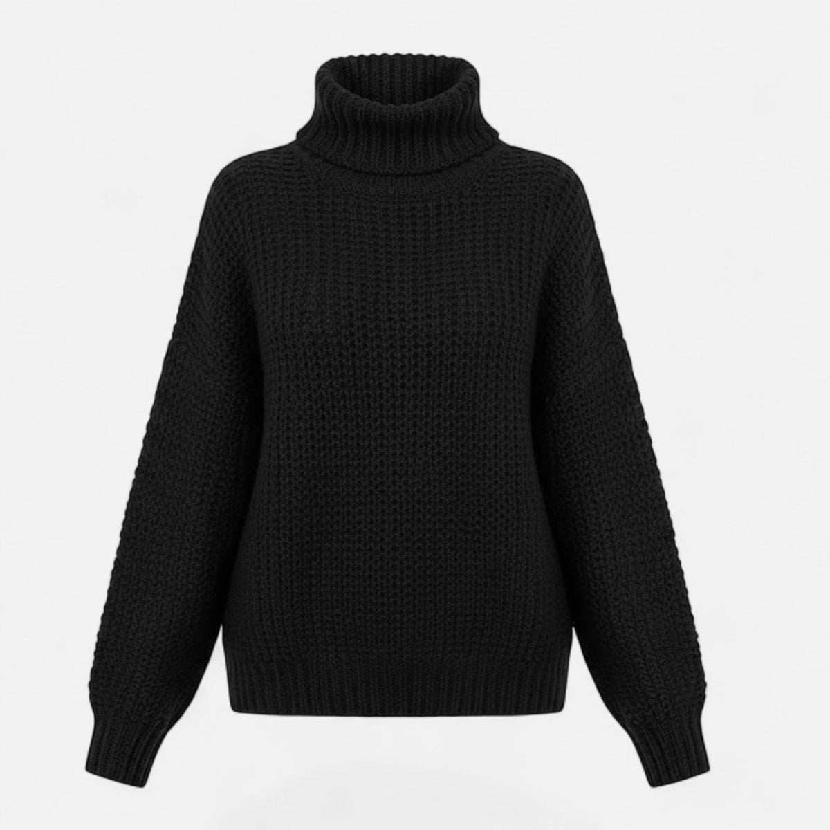 Helen | Women's Wool-Blend Turtleneck Sweater – Classic Knit