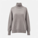 Delia | Women's Wool-Blend Turtleneck Sweater – Oversized Thick Knit