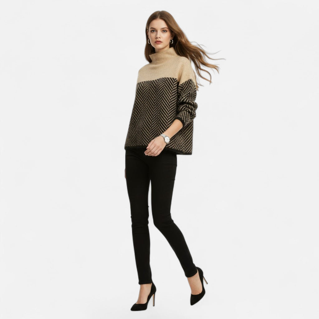 Sonja | Women's Wool Turtleneck Knit Sweater