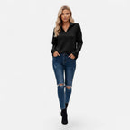 Audrey | Women's Zipper Stand-Collar Knit Sweaters