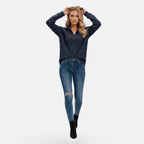 Audrey | Women's Zipper Stand-Collar Knit Sweaters