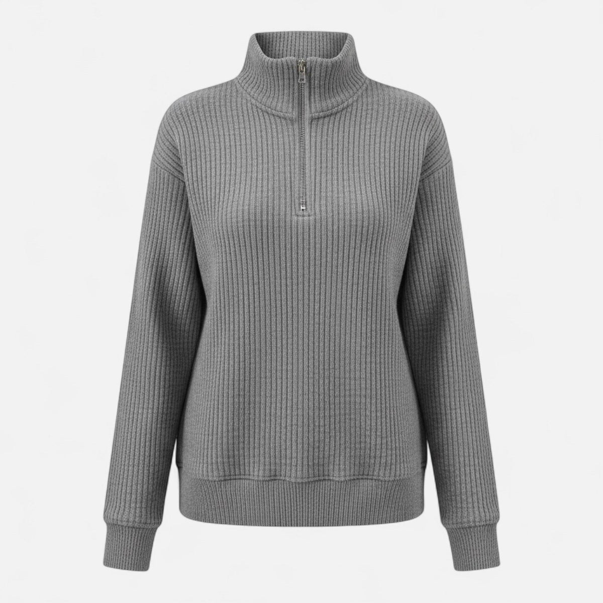 Audrey | Women's Zipper Stand-Collar Knit Sweaters
